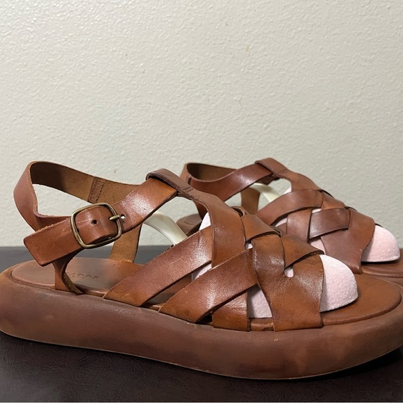 Brador MALAWI CIGAR PLATFORM Leather sandals Size 39 Made in Italy - Picture 15 of 15